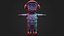 Stilisierte Zeichentrickfigur Astronaut