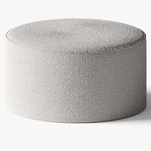 Boucle Ottoman by Mocka 3D model