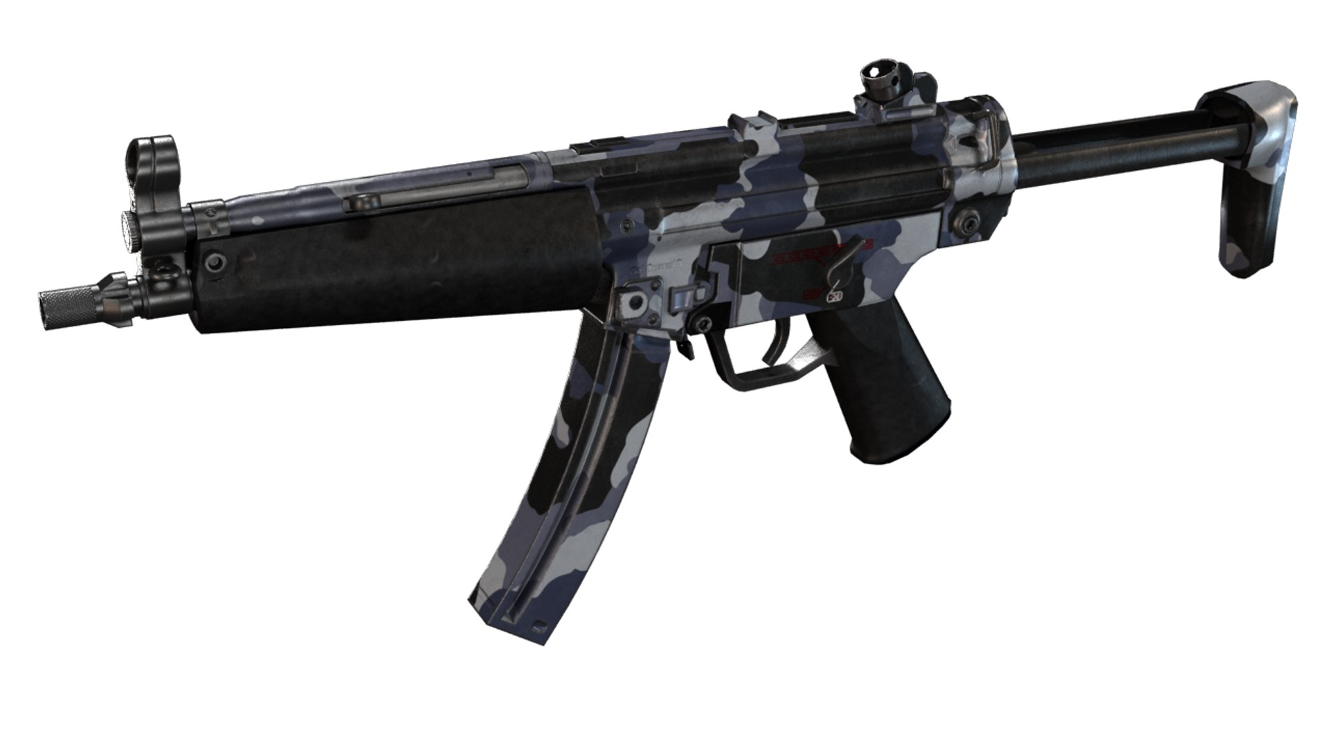 3d Mp5 Real Heckler Model