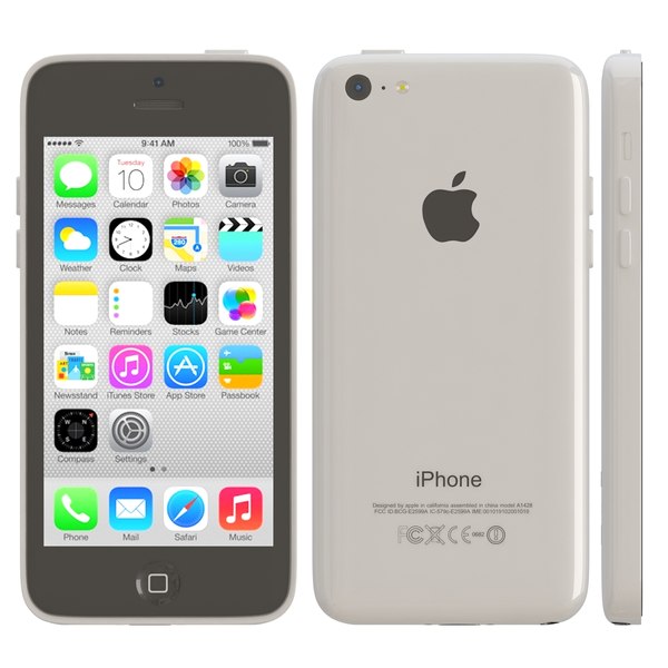 Apple iPhone 5c Branco Modelo 3D - TurboSquid 767659