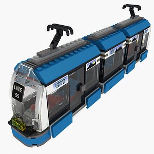 3ds max tram lego