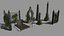3D Old Gravestones