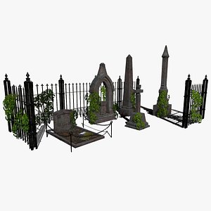 3D Old Gravestones