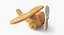 3d toy airplane plane model