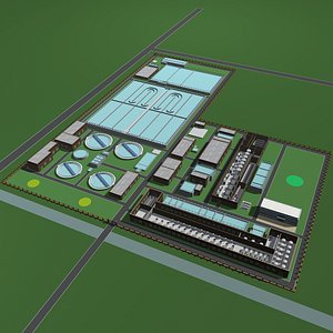 3D Sewage Treatment Plant