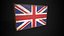 Old Picture Frame With United Kingdom  Flag - Game Ready PBR Low-poly 3D Model 3D model