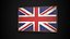 Old Picture Frame With United Kingdom  Flag - Game Ready PBR Low-poly 3D Model 3D model