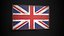 Old Picture Frame With United Kingdom  Flag - Game Ready PBR Low-poly 3D Model 3D model