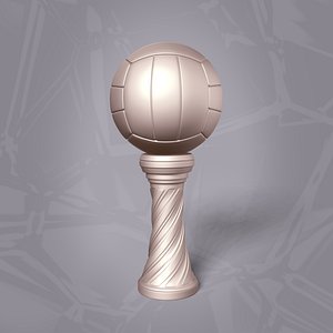 Volleyball Trophy -- Original Design -- Ready for 3D Printing 3D