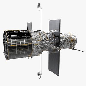 hubble space telescope 3d model