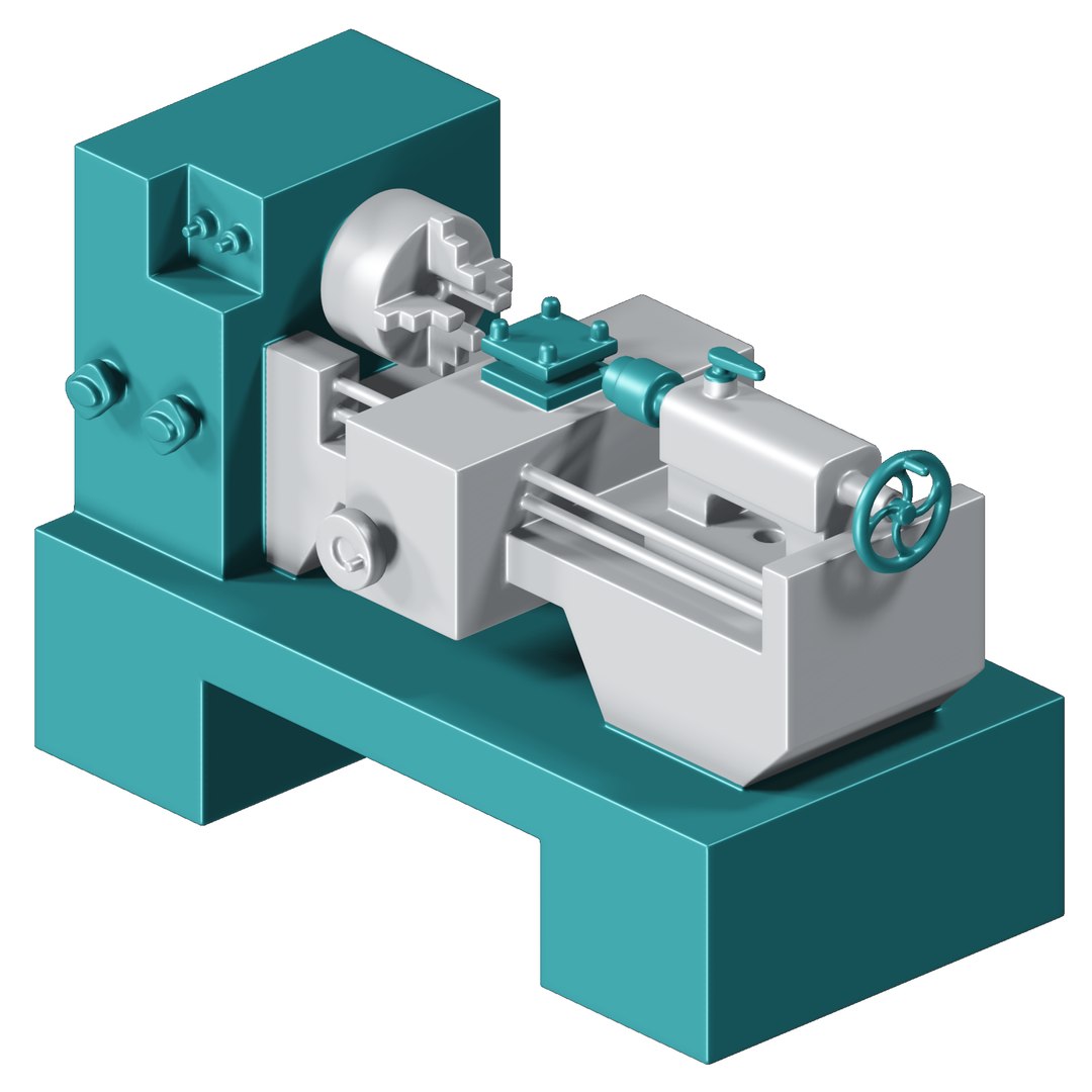 Engineering Lathe Toy 3D model TurboSquid 2146407