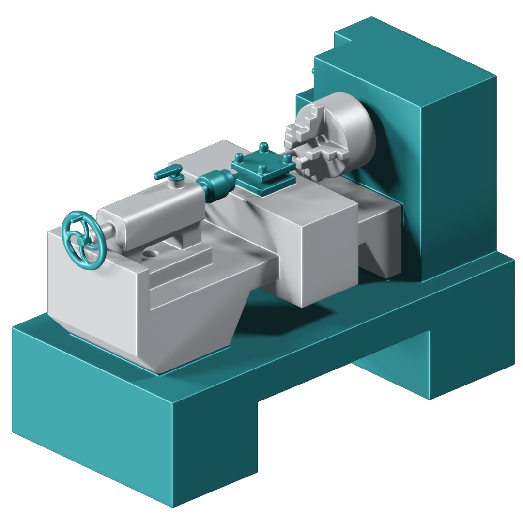 Engineering Lathe Toy 3D model TurboSquid 2146407