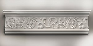 WALL BAGUETTE PLINTH DECOR FOR CNC ROUTER 3D model