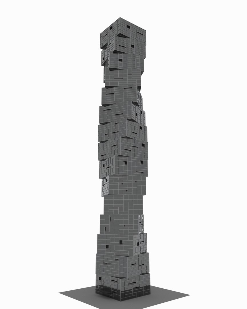 3D Model Box Skyscraper - TurboSquid 1337344