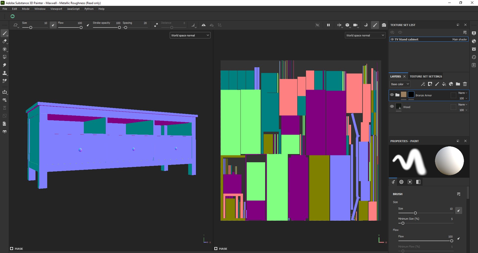 Tv Stand Bench With Model TurboSquid 2292544