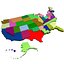 Mapa de 50 estados unidos