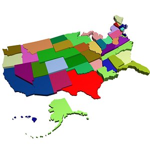 50 United States map
