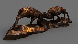 statue sheep 3D model
