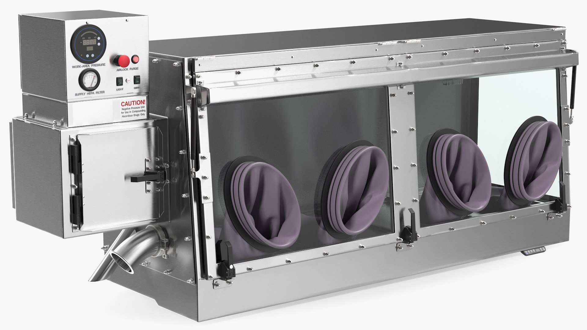 Aseptic Sterile Isolator 3D model preview