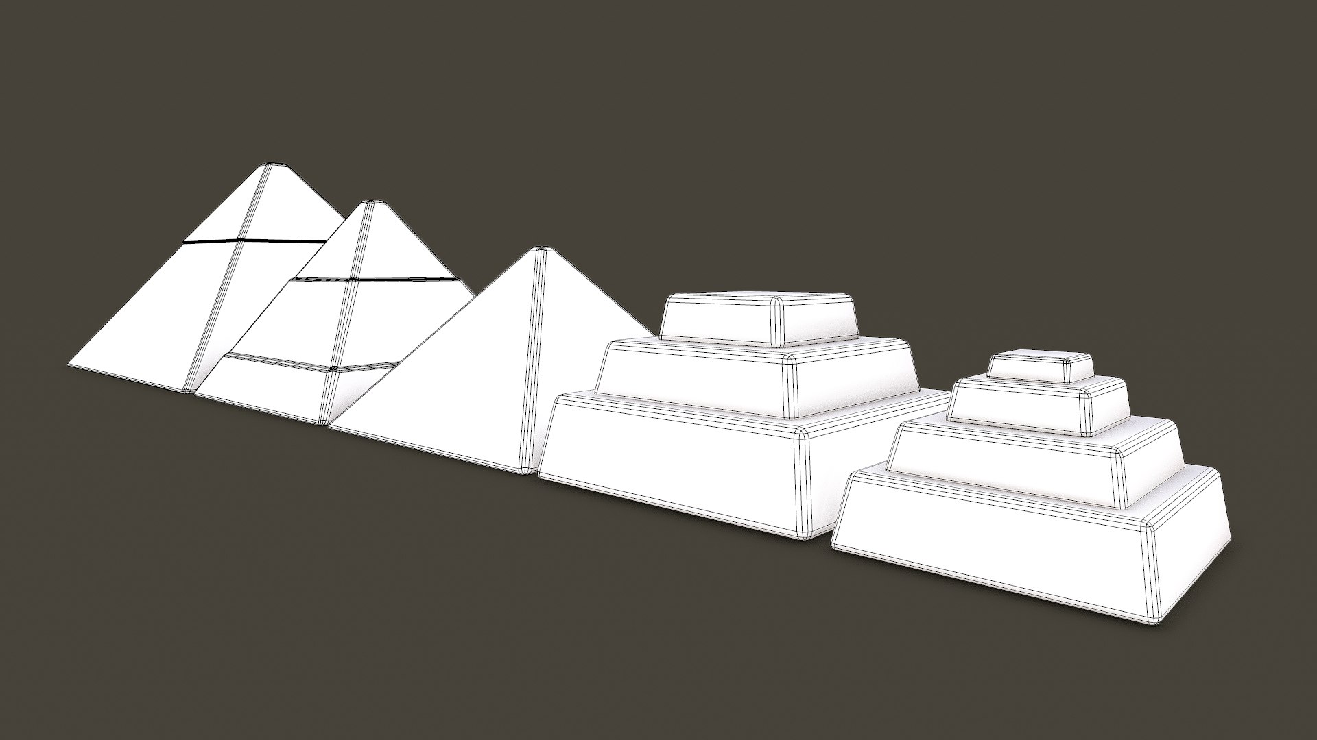 Egyptian Pyramids 3D model - TurboSquid 1970975