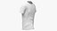 T Shirt Worn Male Crew Neck Pose 02 White Blank and Banded Heather 3D model