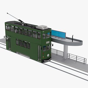 Hong Kong Tram 3D model