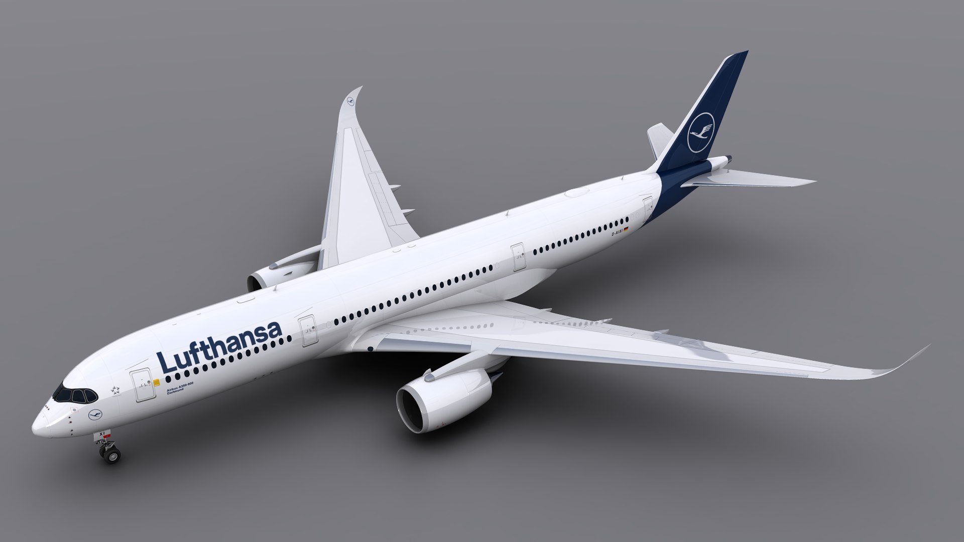 A350-900 - Lufthansa 3D model - TurboSquid 1857431