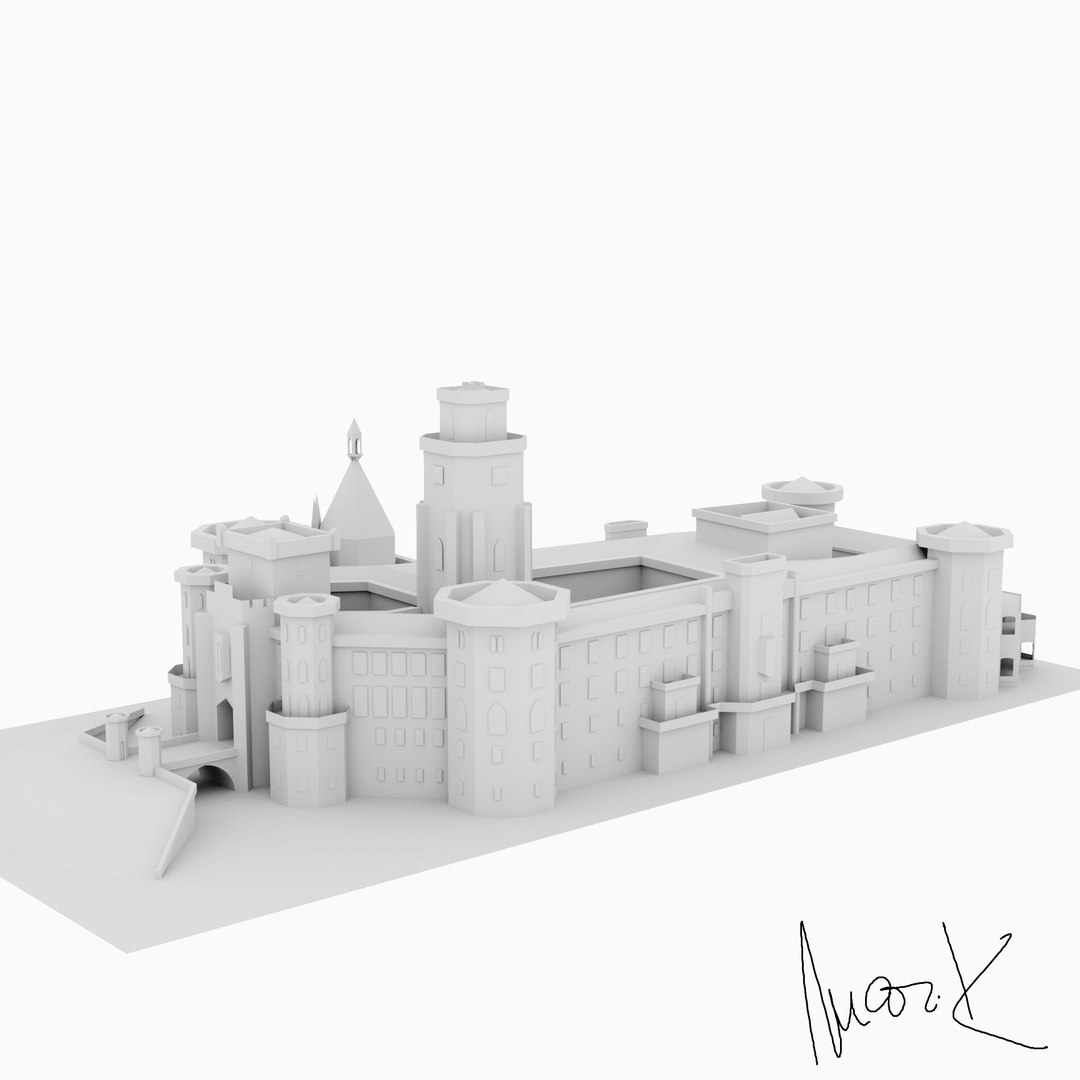 Castle Hlubok Nad Vltavou Model - TurboSquid 1238195