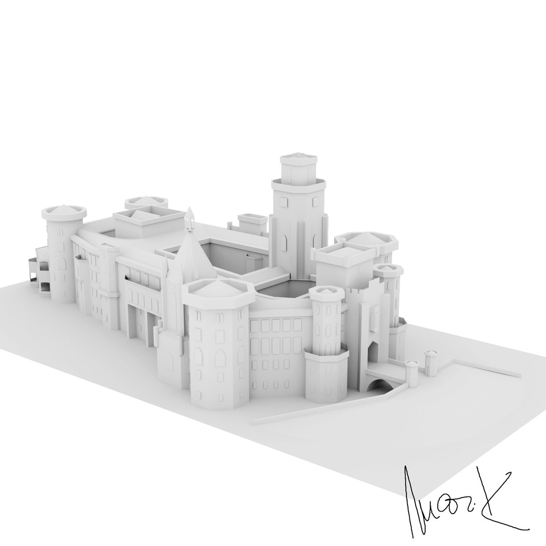 Castle Hlubok Nad Vltavou Model - TurboSquid 1238195