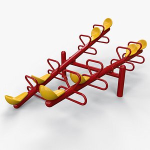 PBR Modular Outdoor See Saw Playground D model