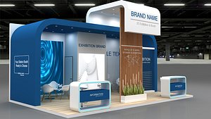 3D exhibition stall booth-437 model
