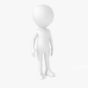 3d fully rigged stickman character animation