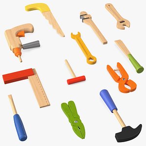 Colorful Wooden Tools