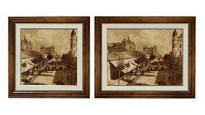 3d old vintage urban model