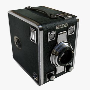 Antique Box Camera 3D model