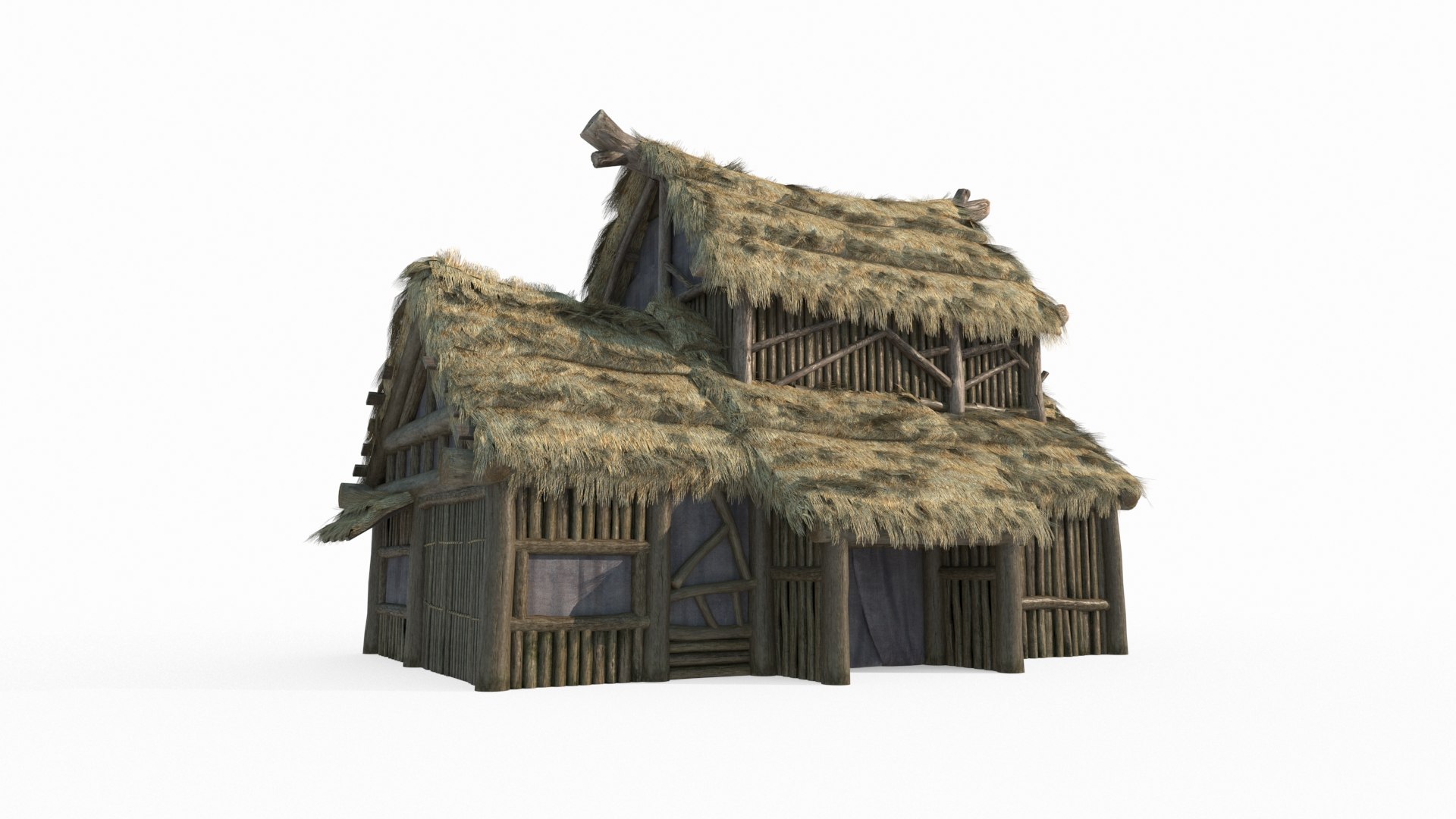 Ancient two story thatched hut in Asia 3D model https://p.turbosquid.com/ts-thumb/gZ/8JB0Sx/56/ca1/jpg/1695344508/1920x1080/fit_q87/15e0187355781fabcc667701d2837c45df87ec1d/ca1.jpg