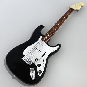 fender stratocaster guitar c4d