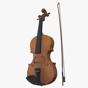 3D violin viola instruments model