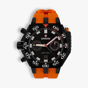 Watch Expedition E6641M Black Orange