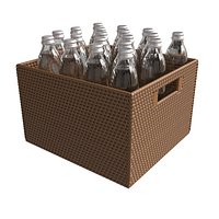 Hold Everything Rattan Cubby Pantry Basket