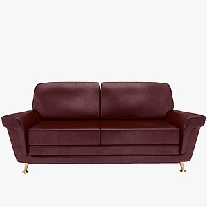 3d sofa leather interior model