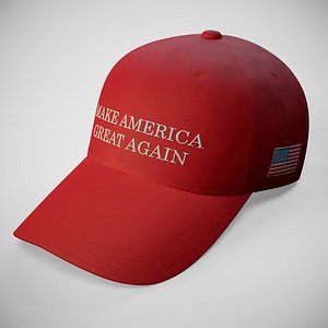 3D MAGA Cap PBR