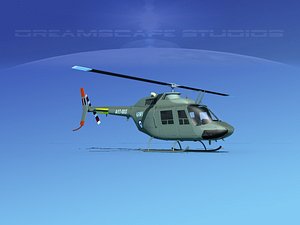 3D rotor oh-58 bell 206 model