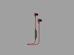 3D wireless sport bluetooth headset model