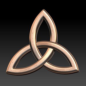 Celtic Knot Triquetra 3D model