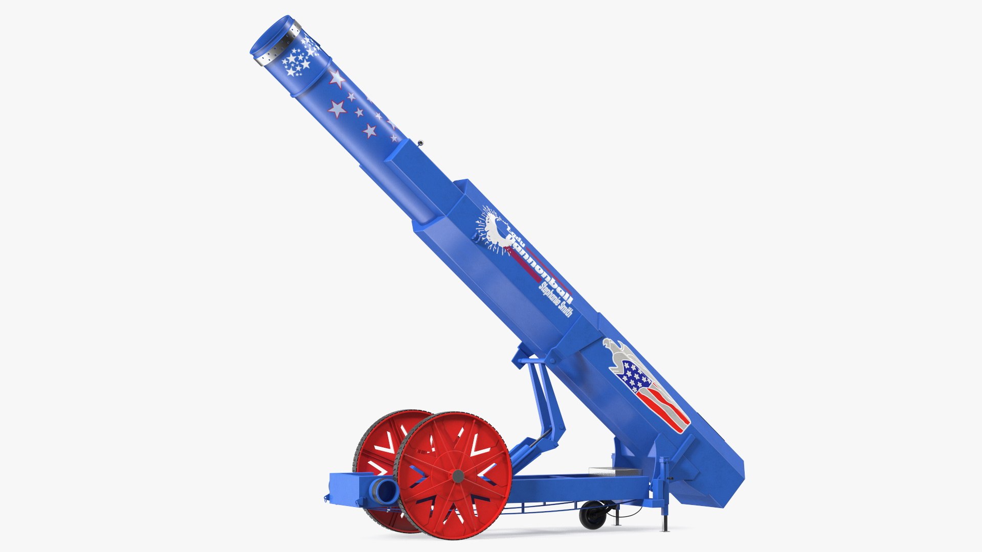 Human Cannonball Blue 3D model preview
