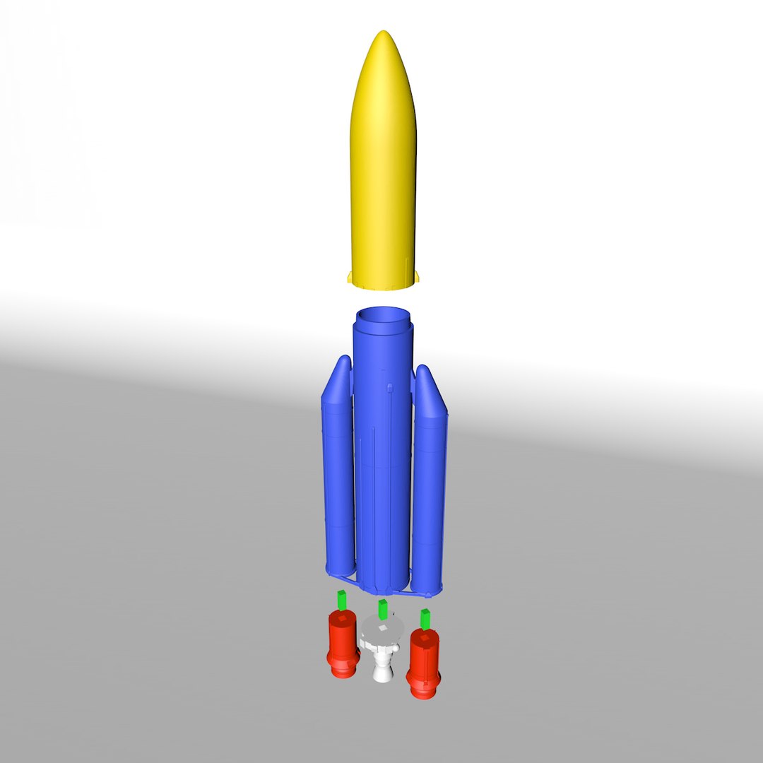 European Ariane 5 Rocket 3D - TurboSquid 1520501
