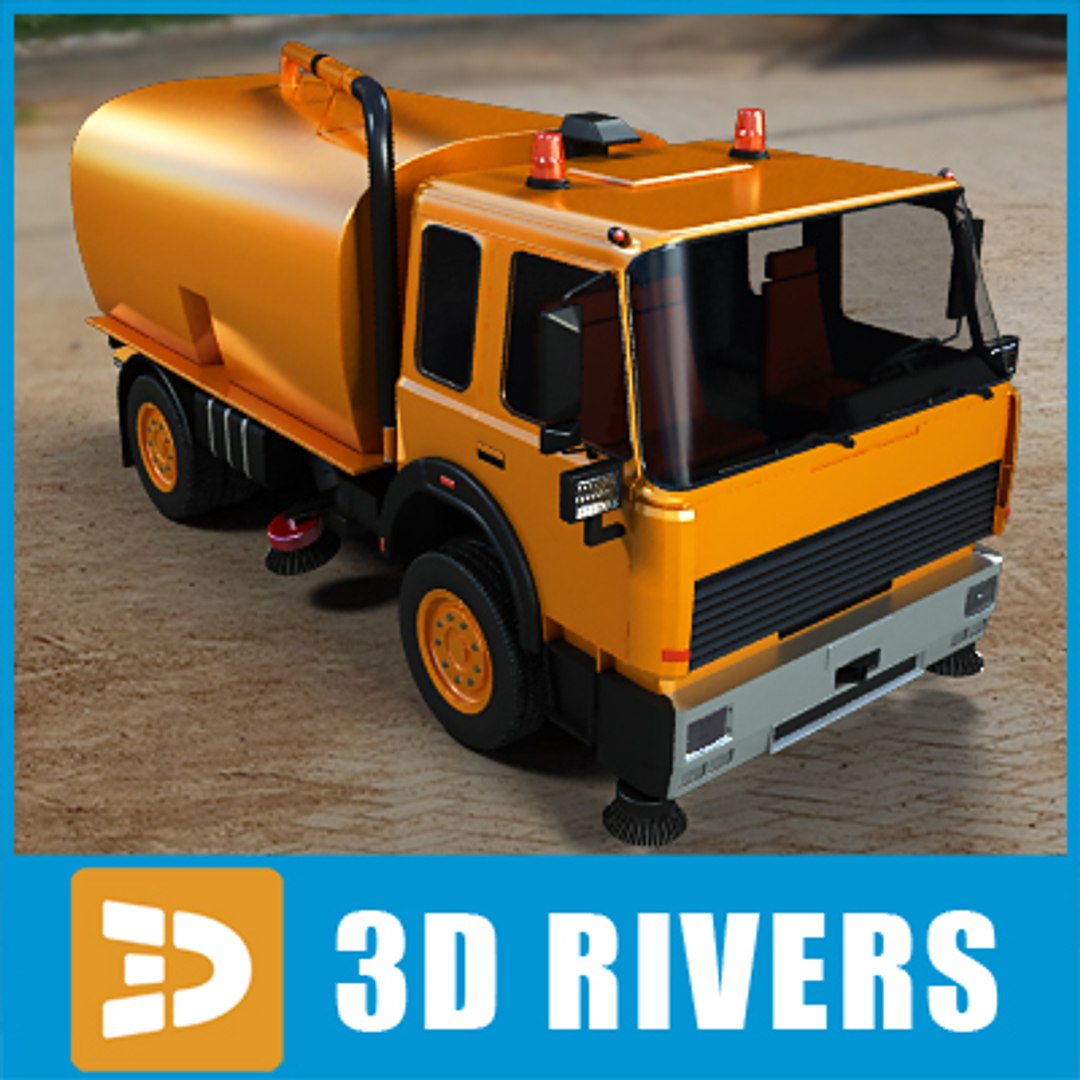 3d Model Of Street Sweeper