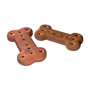 Dog food bone 3D