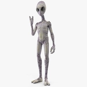 Humanoid Alien Greeting Pose